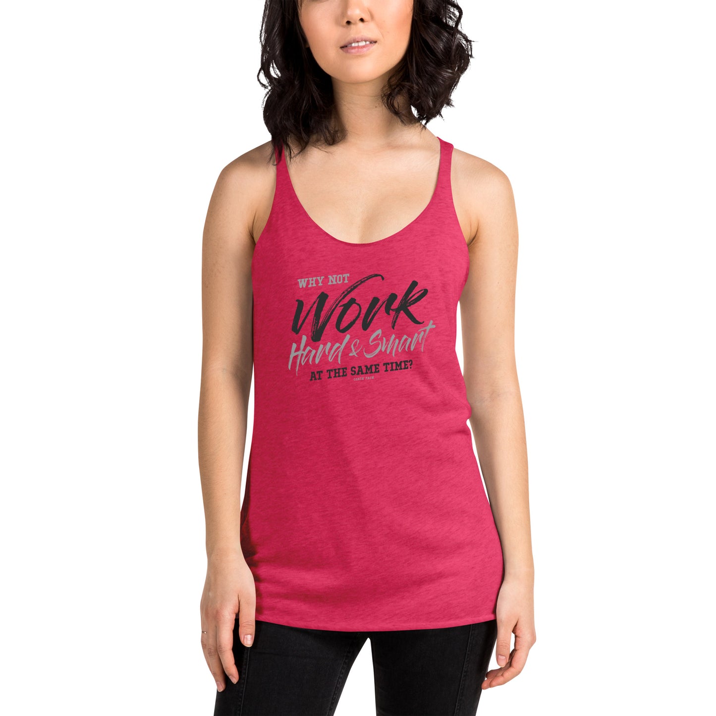 Work - Women's Racerback Tank